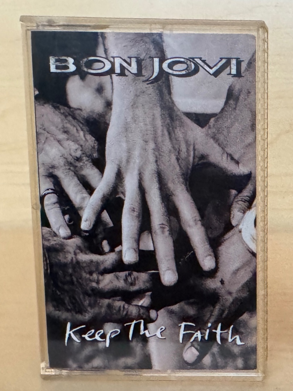 Vintage Bon Jovi Keep the Faith Cassette Tape, 1992 Mercury Records